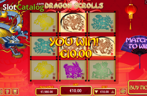 Скрин4. Dragon Scrolls Scratch слот