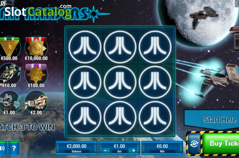 Скрин2. Star Raiders Scratch слот