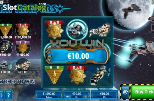 Скрин4. Star Raiders Scratch слот