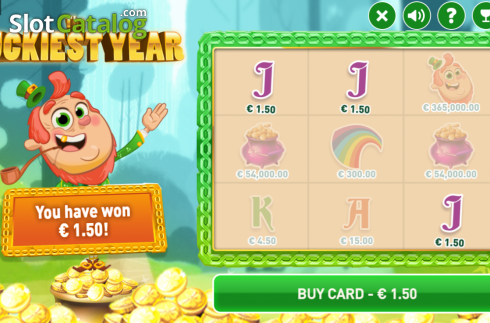 Скрин4. The Luckiest Year Scratch слот
