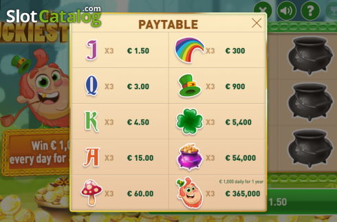 Скрин5. The Luckiest Year Scratch слот