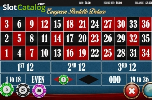 Скрин3. European Roulette Deluxe (Wizard Games) слот
