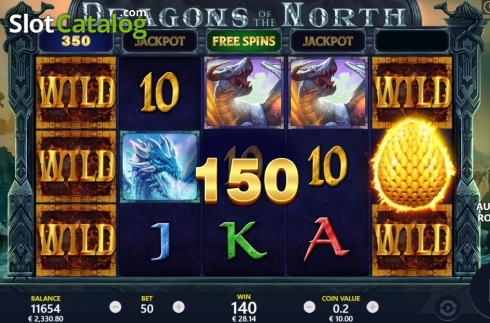 Скрин6. Dragons of the North слот