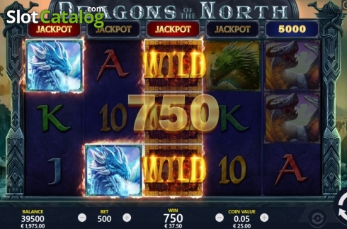 Скрин5. Dragons of the North слот
