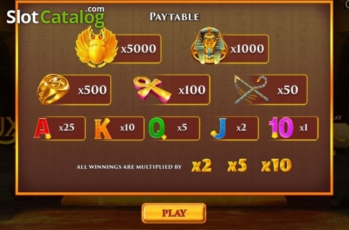 Скрин2. Luxor Scratch слот