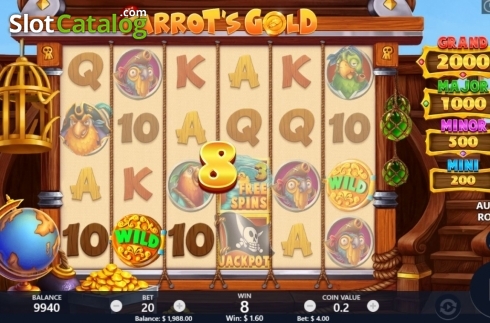 Скрин4. Parrot's Gold слот
