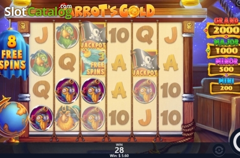 Скрин7. Parrot's Gold слот