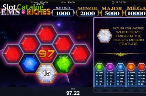 Скрин6. Gems & Riches слот