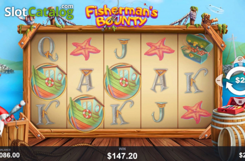 Скрин3. Fishermans Bounty слот