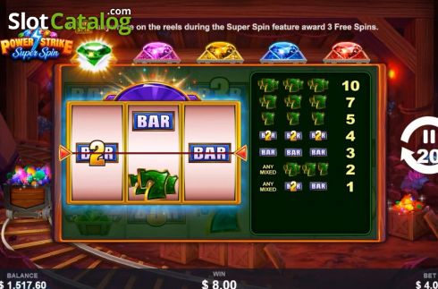 Скрин6. Power Strike Super Spin слот