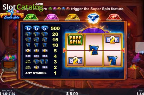 Скрин7. Power Strike Super Spin слот