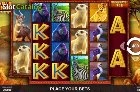 Скрин3. Rumble Rhino Megaways слот