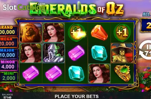 Скрин3. Emeralds of Oz слот
