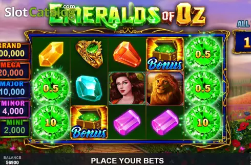 Скрин4. Emeralds of Oz слот