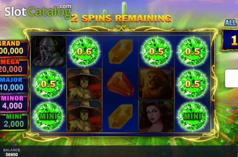 Скрин7. Emeralds of Oz слот