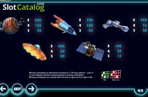 Скрин7. Asteroids слот