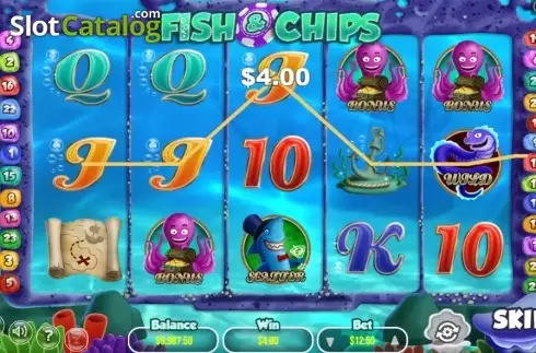 Скрин3. Fish And Chips (Wizard Games) слот
