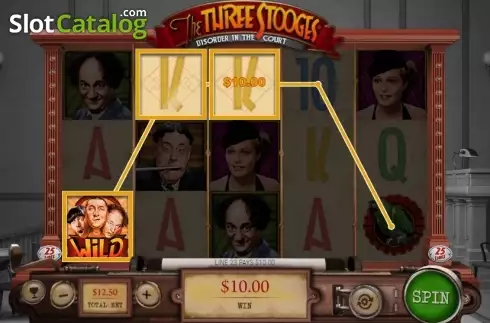 Скрин4. Three Stooges (Pariplay) слот