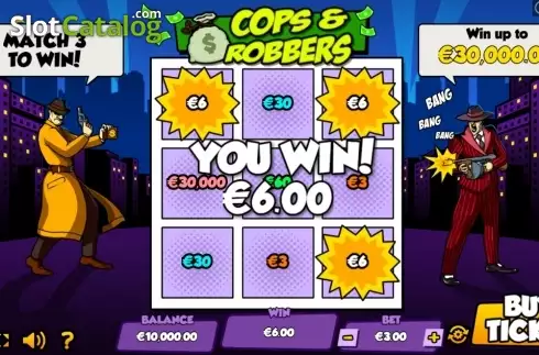 Скрин3. Cops and Robbers (Wizard Games) слот