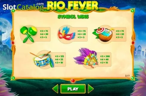 Скрин3. Rio Fever (Wizard Games) слот