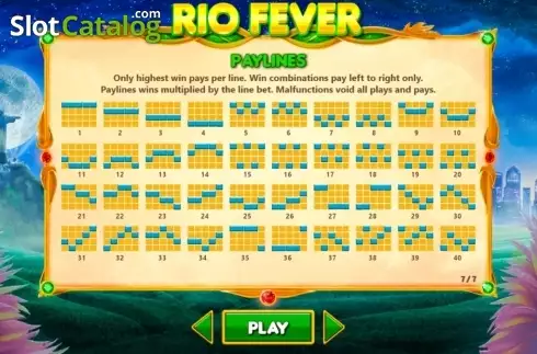 Скрин7. Rio Fever (Wizard Games) слот