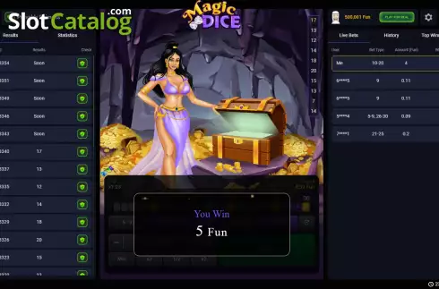 Скрин3. Magic Dice (Pascal Gaming) слот