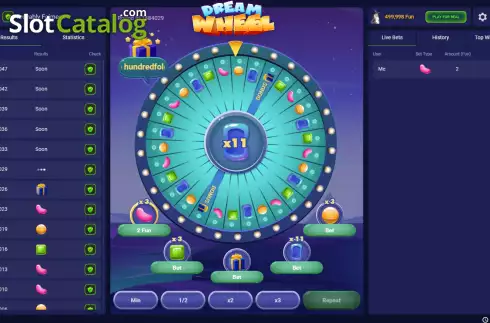 Скрин4. Dream Wheel (Pascal Gaming) слот