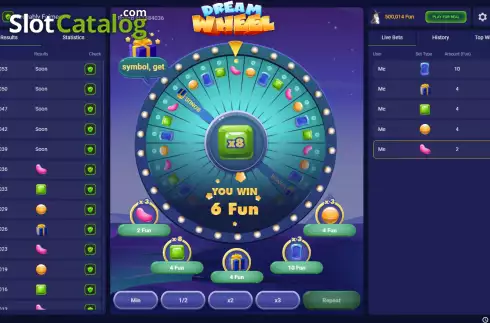 Скрин5. Dream Wheel (Pascal Gaming) слот