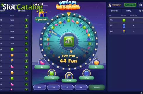 Скрин6. Dream Wheel (Pascal Gaming) слот
