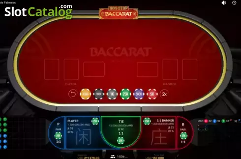 Скрин3. Non-Stop Baccarat слот