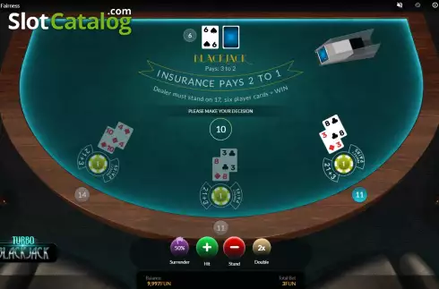 Скрин3. Turbo Blackjack слот