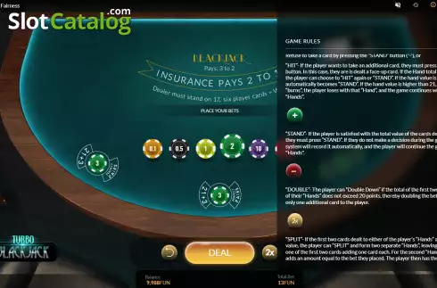Скрин8. Turbo Blackjack слот