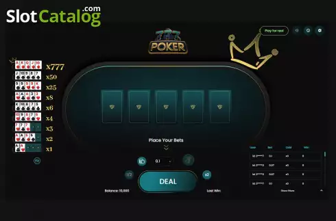 Скрин2. 777 Poker слот