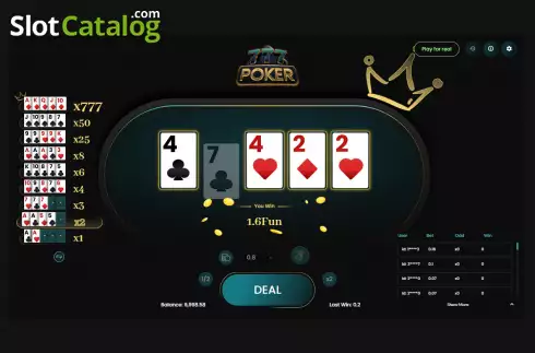 Скрин4. 777 Poker слот