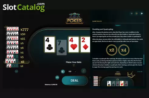 Скрин5. 777 Poker слот