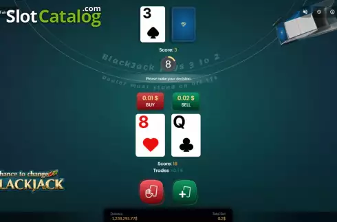 Скрин2. Chance To Change Blackjack слот
