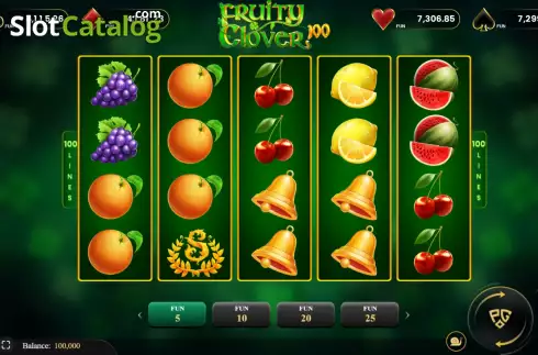 Скрин2. Fruity Clover 100 слот