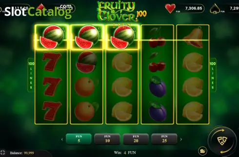 Скрин3. Fruity Clover 100 слот