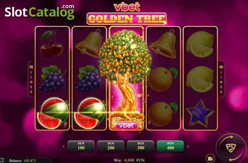 Скрин3. Vbet Golden Tree слот
