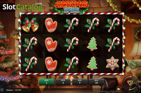 Скрин2. Christmas Spins слот
