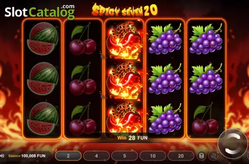 Скрин3. Spicy Seven 20 слот