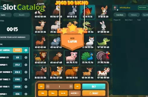 Скрин3. Jogo Do Bicho (Pascal Gaming) слот
