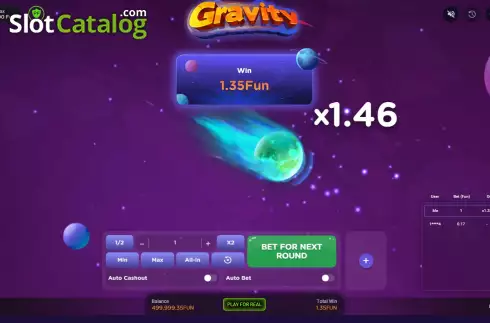 Скрин3. Gravity слот