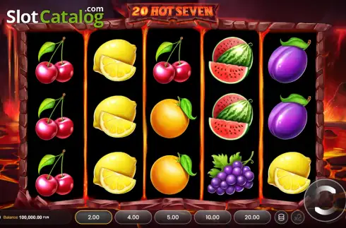 Скрин2. 20 Hot Seven слот