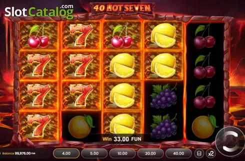 Скрин3. 40 Hot Seven слот