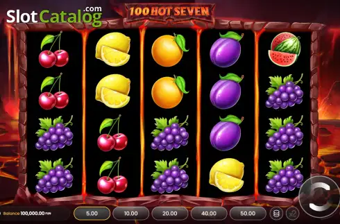 Скрин2. 100 Hot Seven слот
