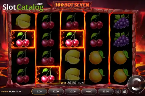 Скрин3. 100 Hot Seven слот