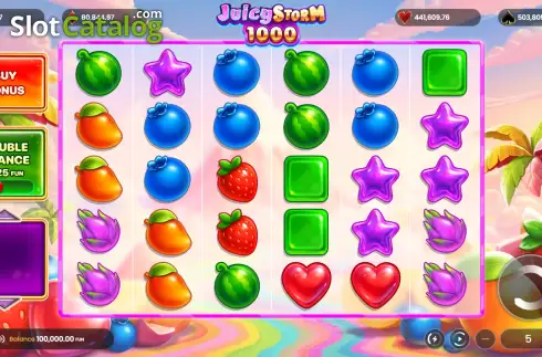 Скрин2. Juicy Storm 1000 слот