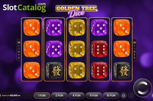 Скрин2. Golden Tree Dice слот