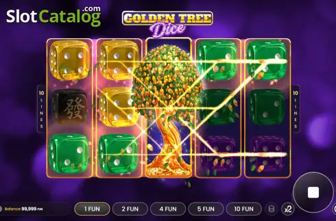 Скрин3. Golden Tree Dice слот